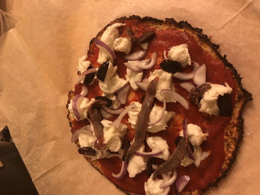 Cauliflower Pizza Tasty.... - Low Carb Mediterranean Recipes | Healthy Lifestyle